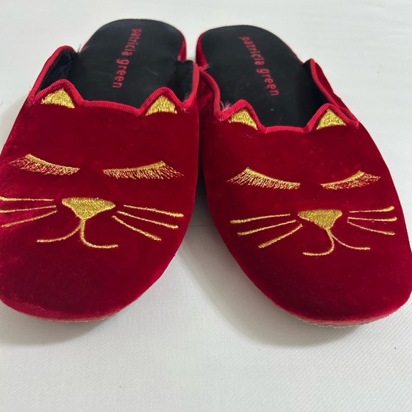 Patricia Green cat velvet slippers - Picture 6 of 8